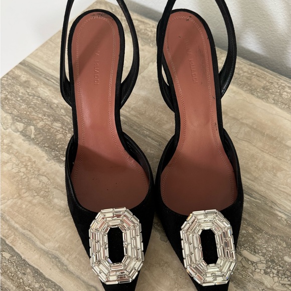 Amina Muaddi Camelia Slingback Pumps - Picture 3 of 12